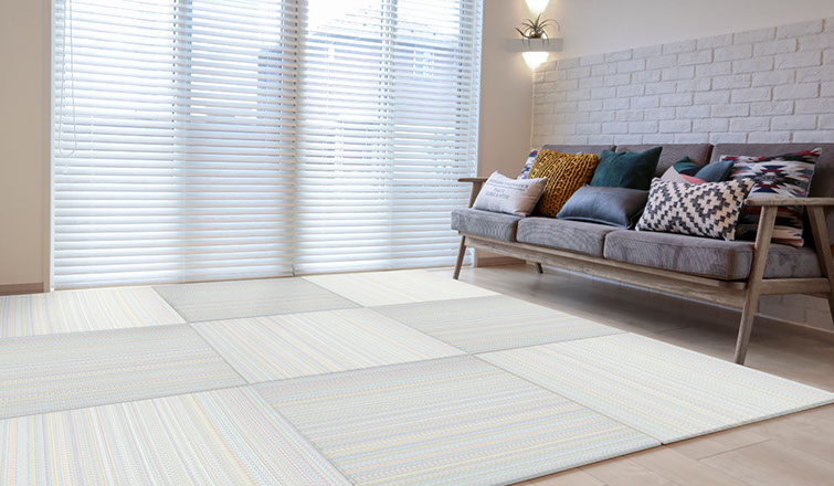 禪/ZENコレクションを設置したリビングルーム